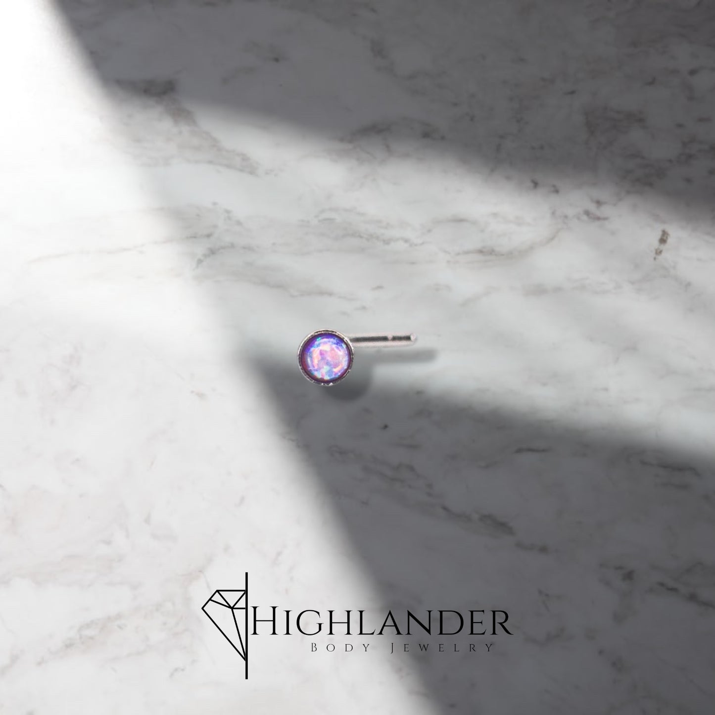 Purple Opal Nose Stud