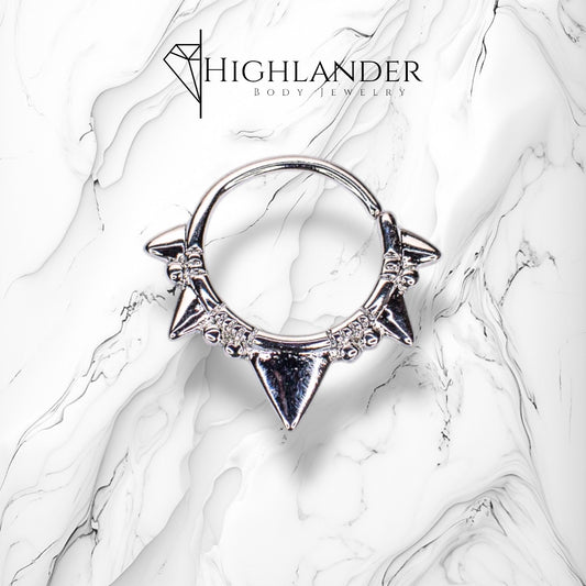 Spiked Bendable Septum Ring