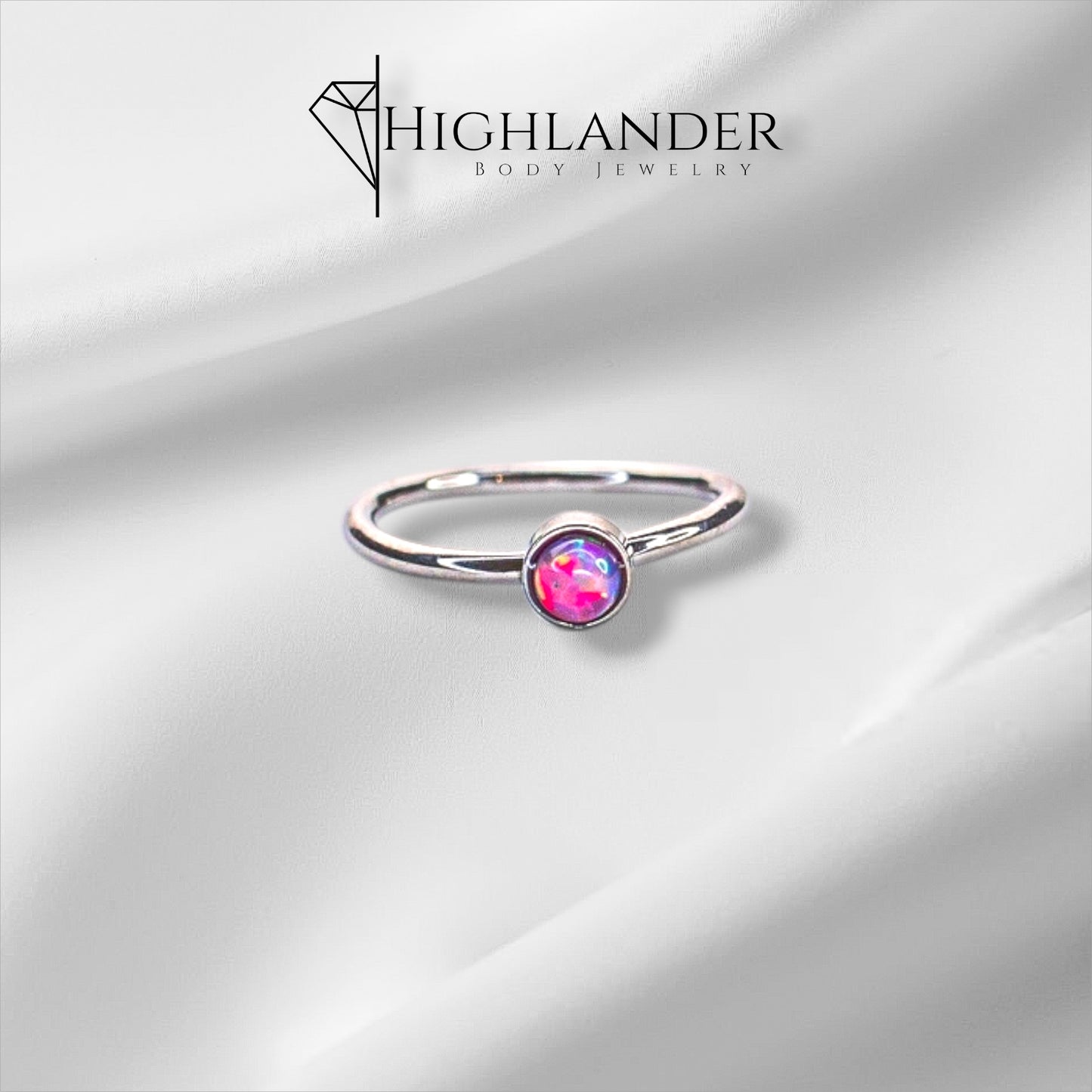 Purple Opal Nose Hoop