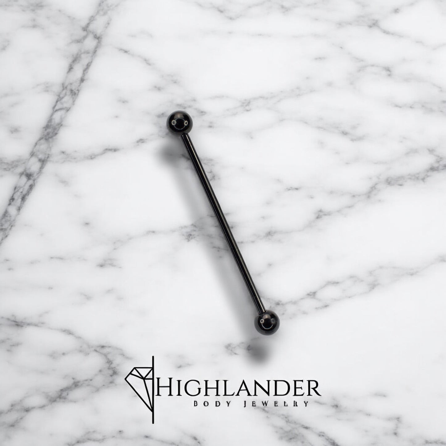 Black PVD Industrial Barbell