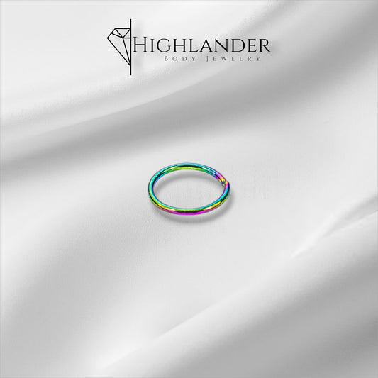 Rainbow Nose Hoop 8mm