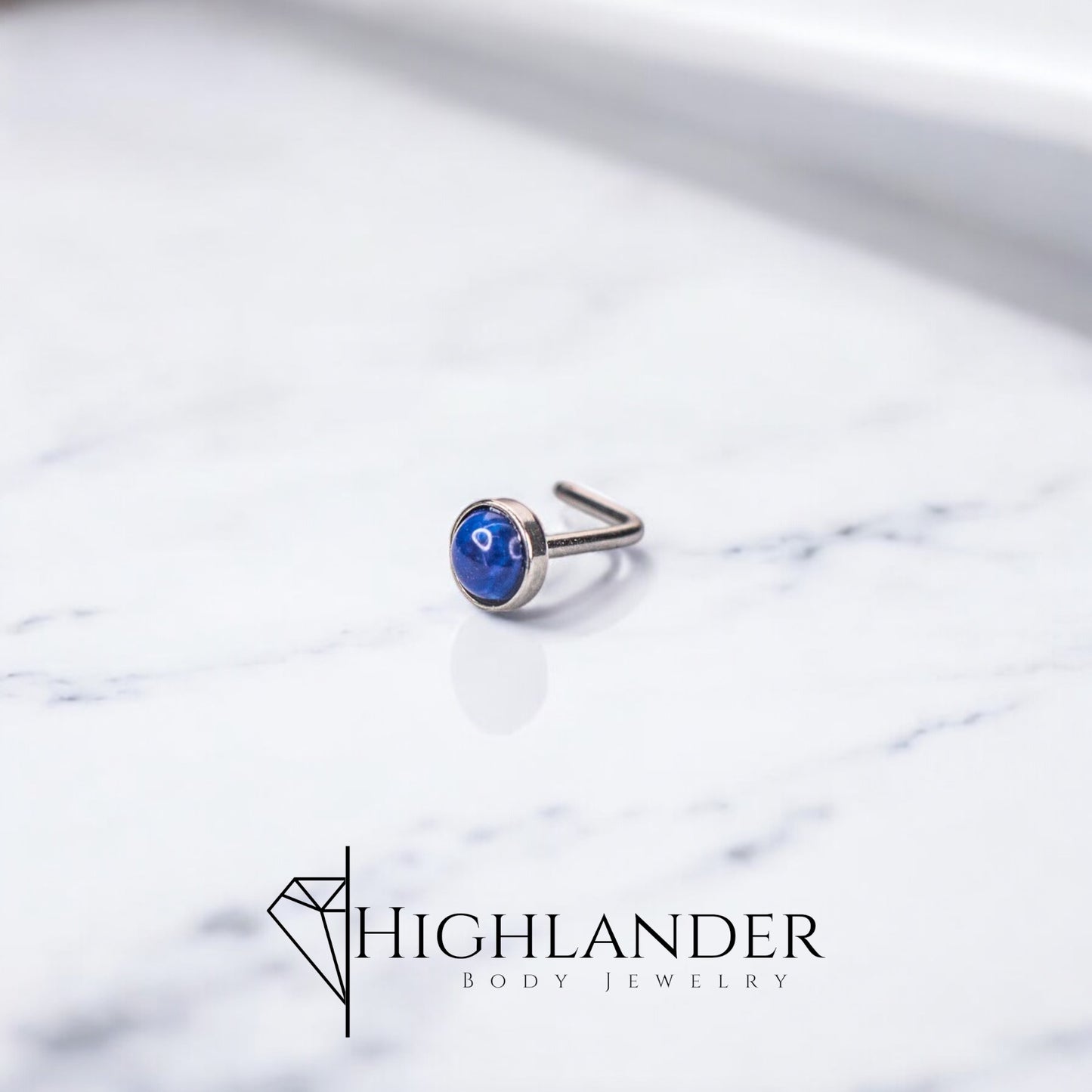 Sodalite Blue Nose Stud