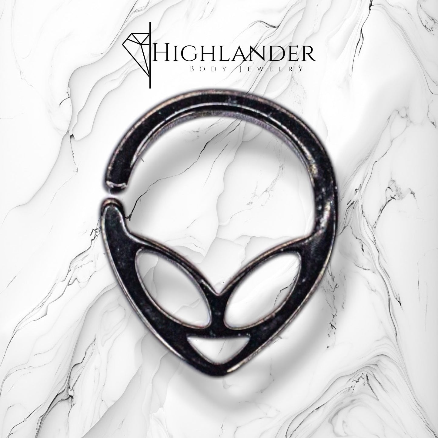 Black Alien Bendable Nose Hoop